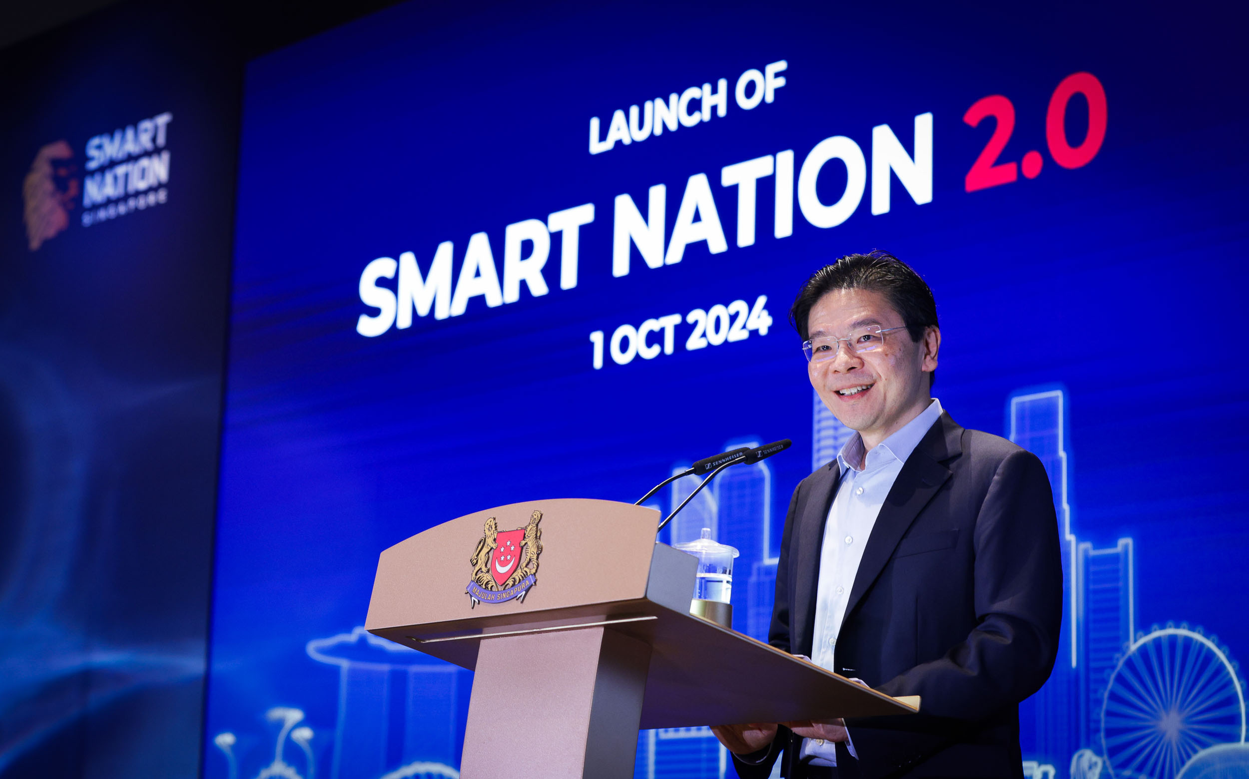 PM Lawrence Wong at the launch of Smart Nation 2.0 on 1 October 2024